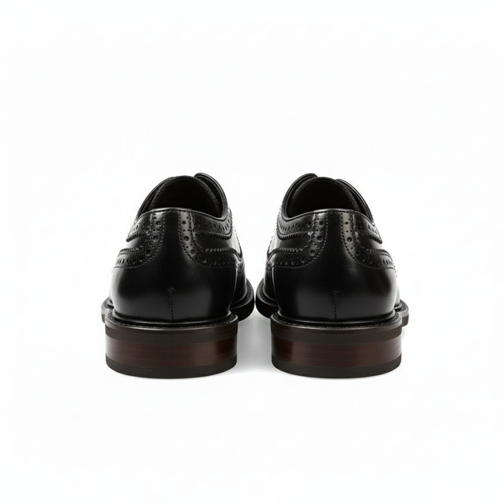 back-view - Men's Brown Leather Dress Shoes