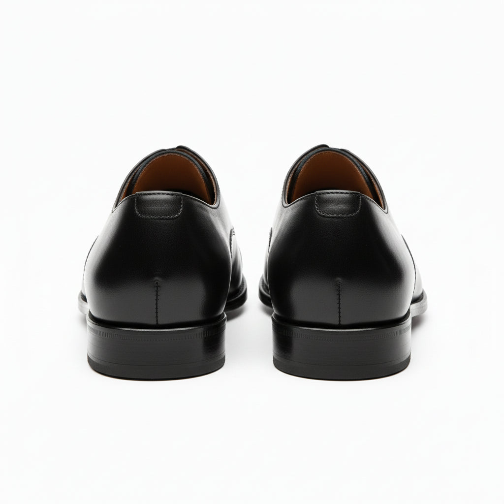 back-view - Men's Brown Leather Formal Dress Shoes