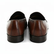 back-view - Men's Brown Leather Formal Shoes