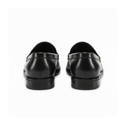 back-view - Men's Brown Leather Horsebit Loafers