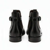back-view - Men's Brown Leather Jodhpur Boots