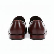 back-view - Men's Brown Leather Loafer Moccasins