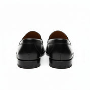 back-view - Men's Brown Leather Loafer Shoes