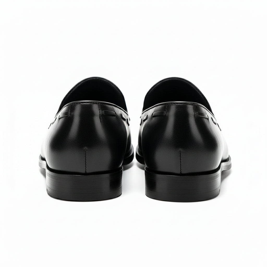back-view - Men's Brown Leather Loafers