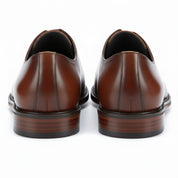 back-view - Men's Brown Leather Oxford Dress Shoes