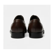 back-view - Men's Brown Leather Oxford Shoes