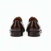 back-view - Men's Brown Leather Oxford Shoes