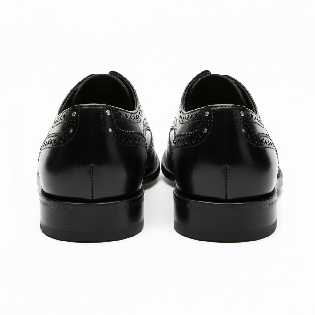 back-view - Men's Brown Leather Wingtip Brogues