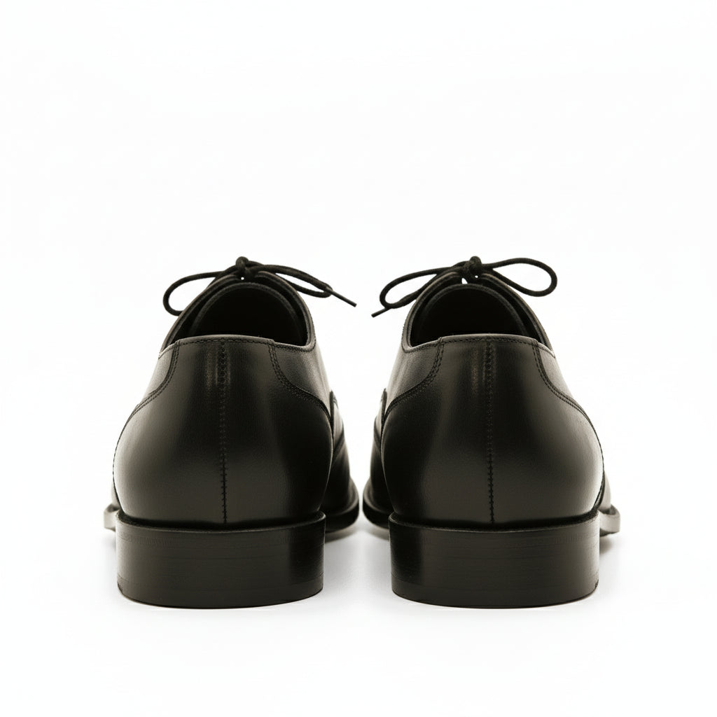 back-view - Men's Brown Leather Wingtip Oxford Shoes