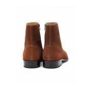 back-view - Men's Brown Suede Ankle Boots