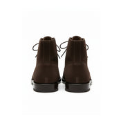 Men's Brown Suede Ankle Boots - back-view