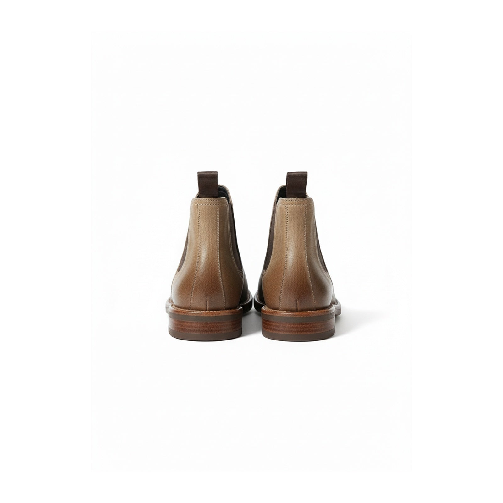 back-view - Men's Brown Suede Chelsea Boots