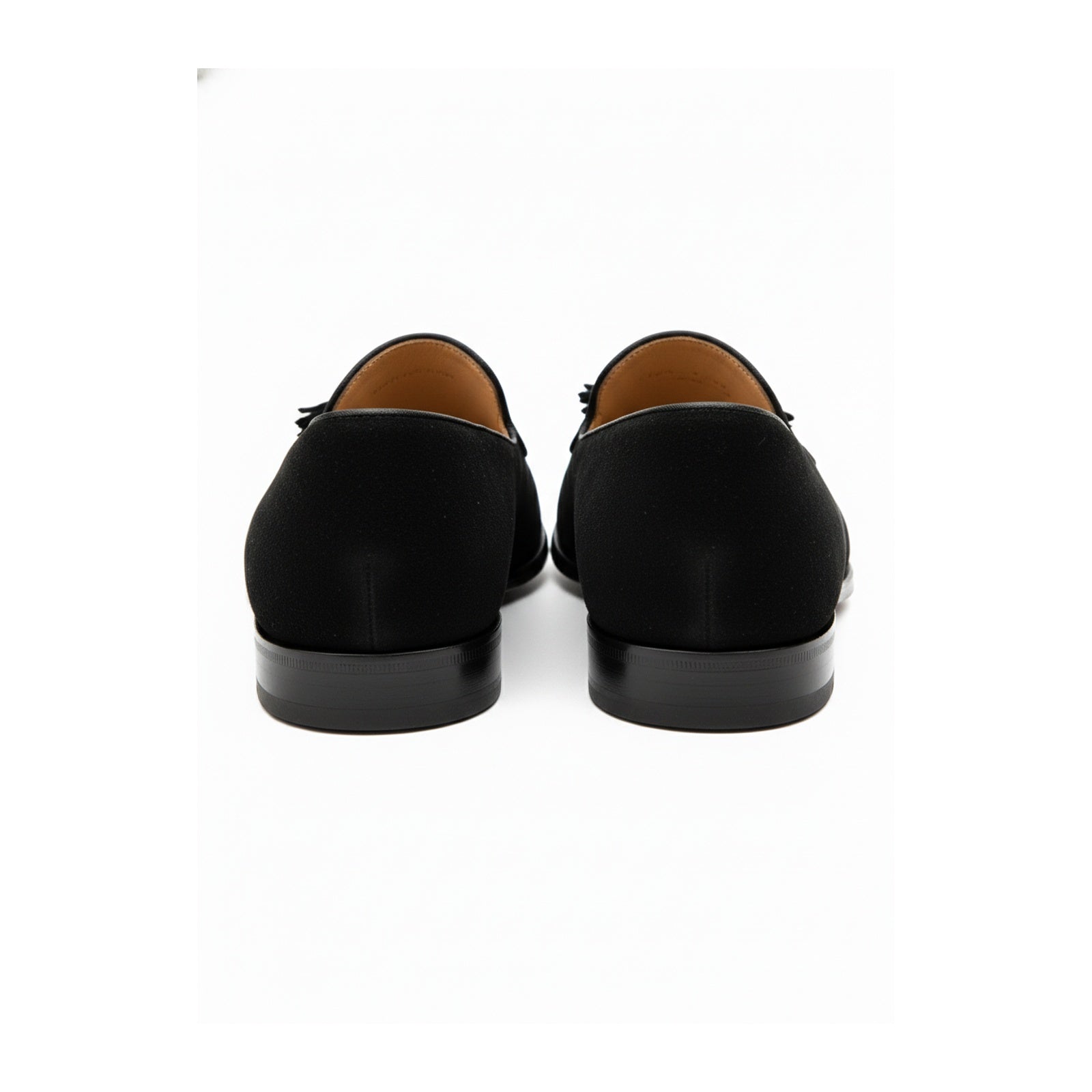 back-view - Men's Brown Suede Loafer Shoes
