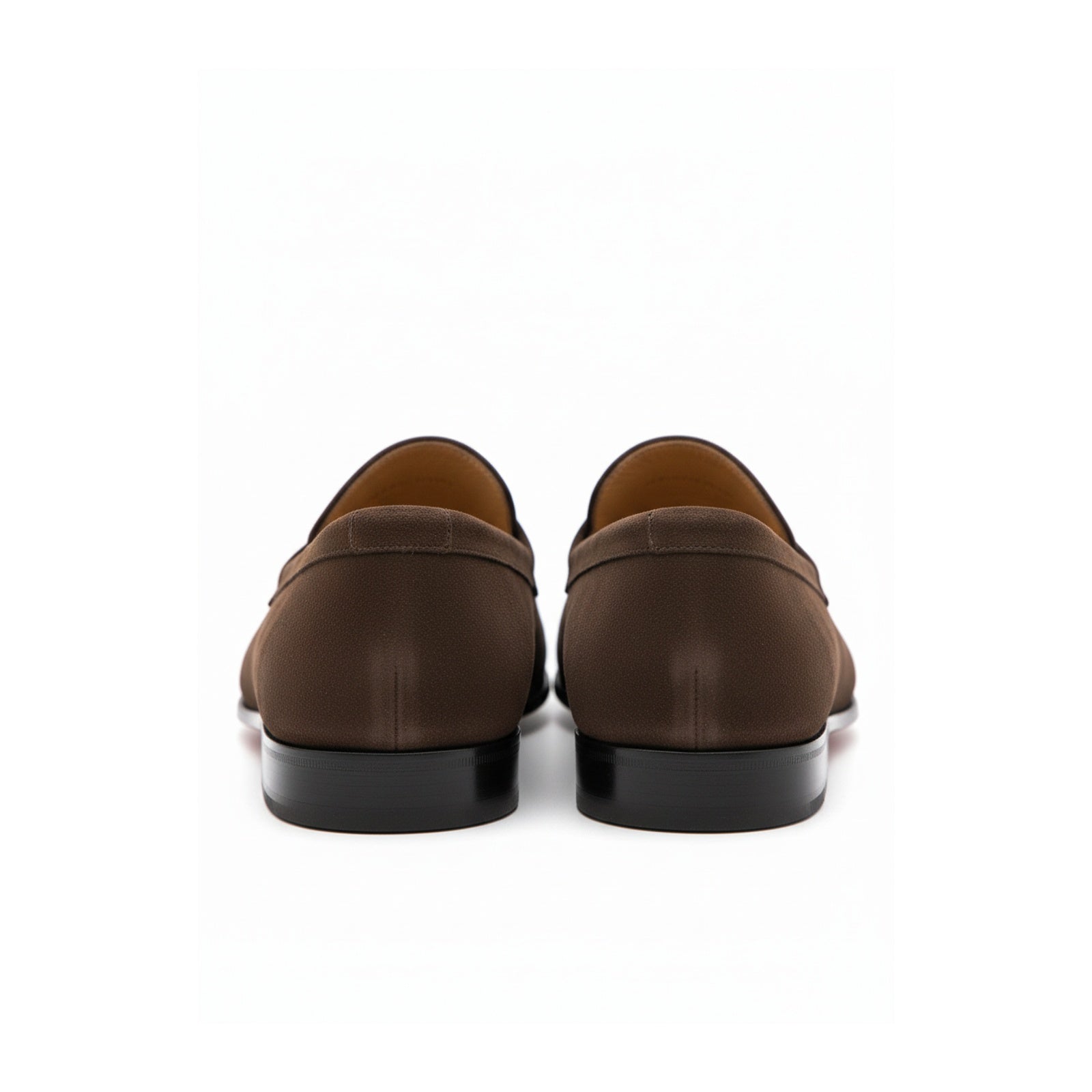 back-view - Men's Brown Suede Loafers
