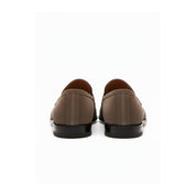 back-view - Men's Brown Suede Moccasin Dress Shoes