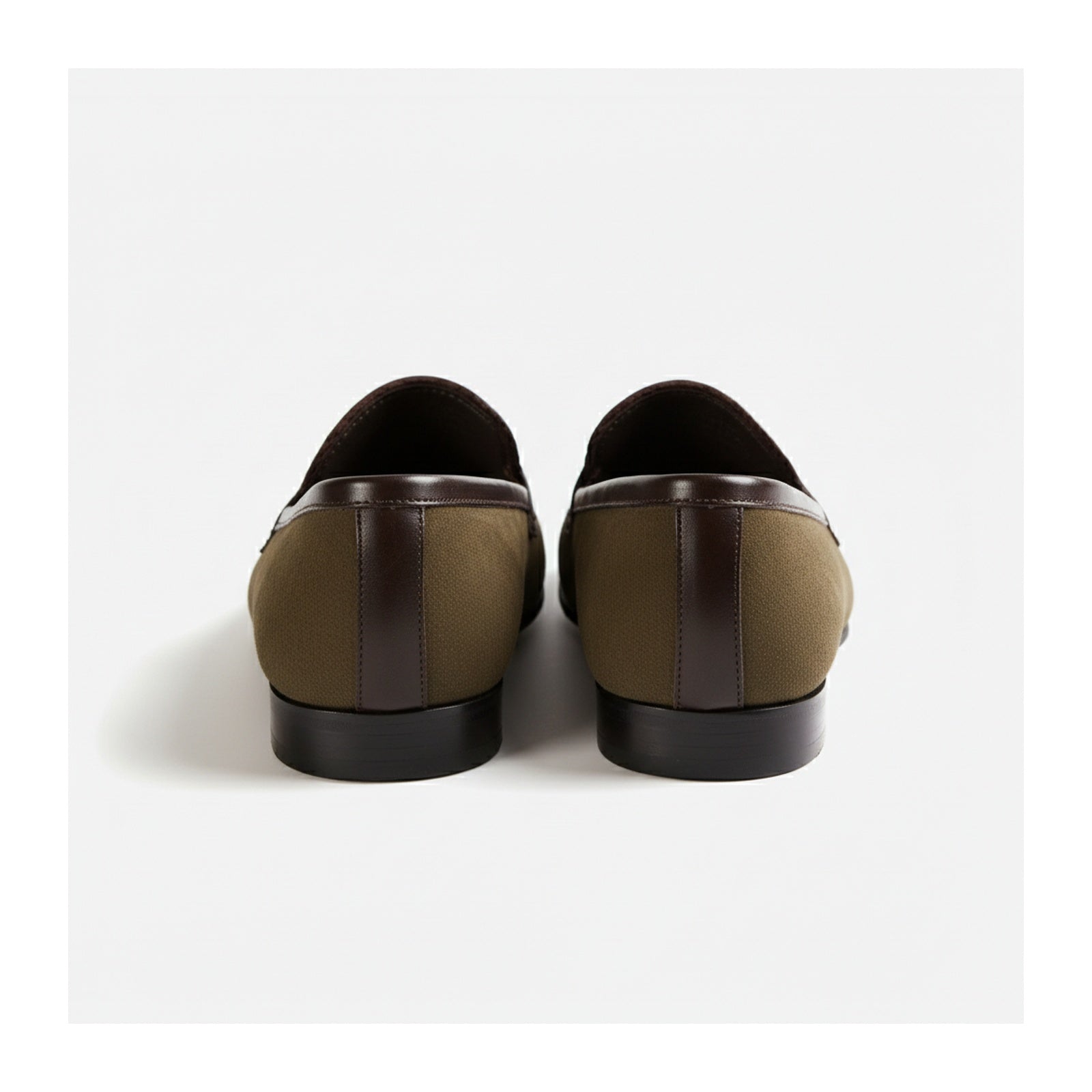 back-view - Men's Brown Suede Moccasin Loafers