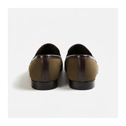 back-view - Men's Brown Suede Moccasin Loafers