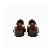 back-view - Men's Brown & White Leather Spectator Shoes