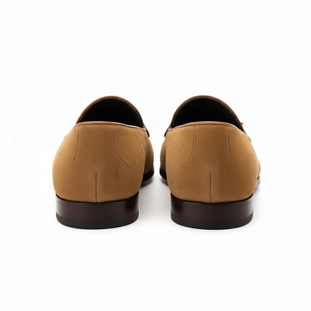 back-view - Men's Casual Suede Tassel Loafers