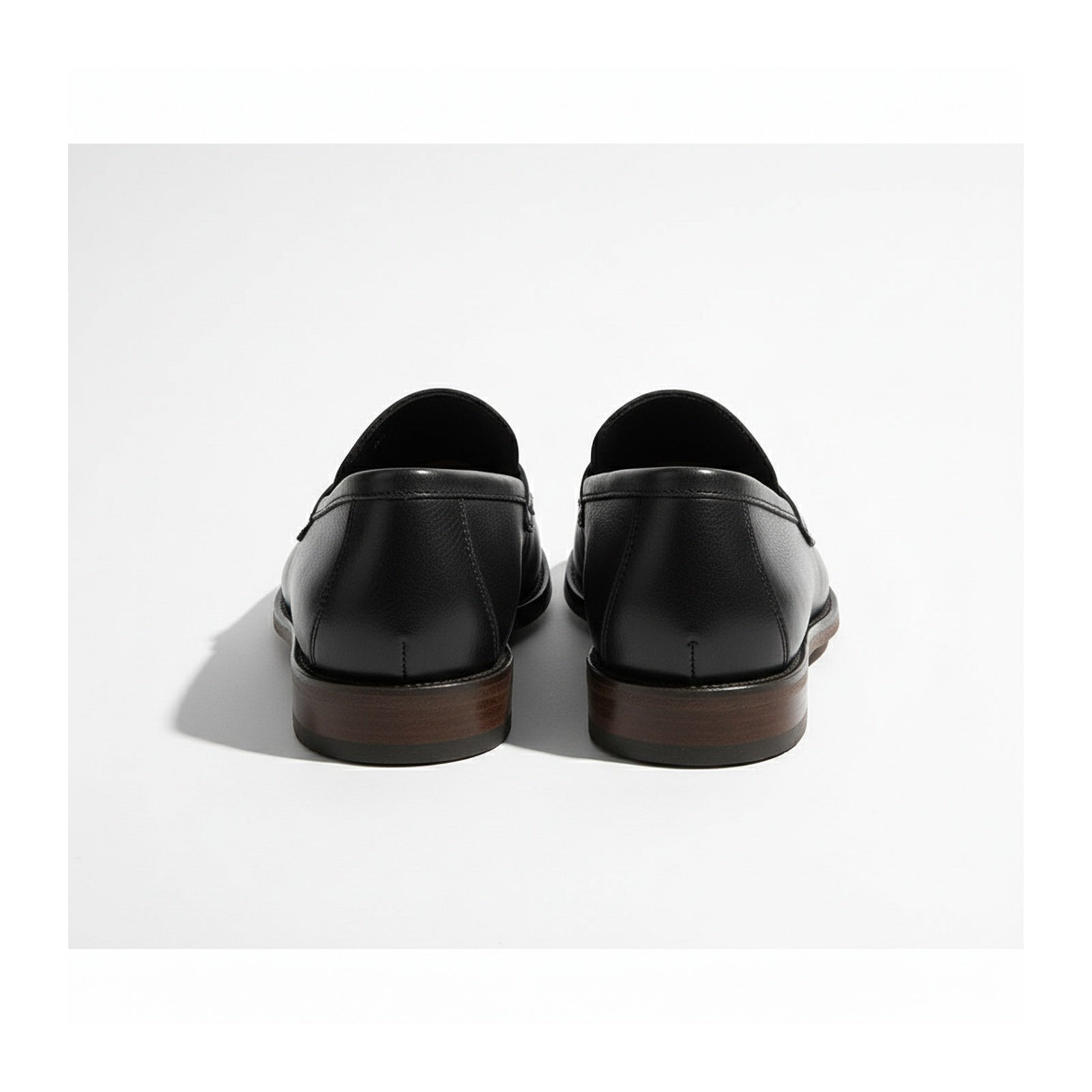 back-view - Men's Classic Leather Loafer Shoes