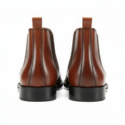 back-view - Men's Cow Leather Chelsea Boots with Comfort Fit