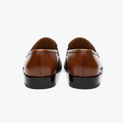 back-view - Men's Cow Leather Loafer Shoes