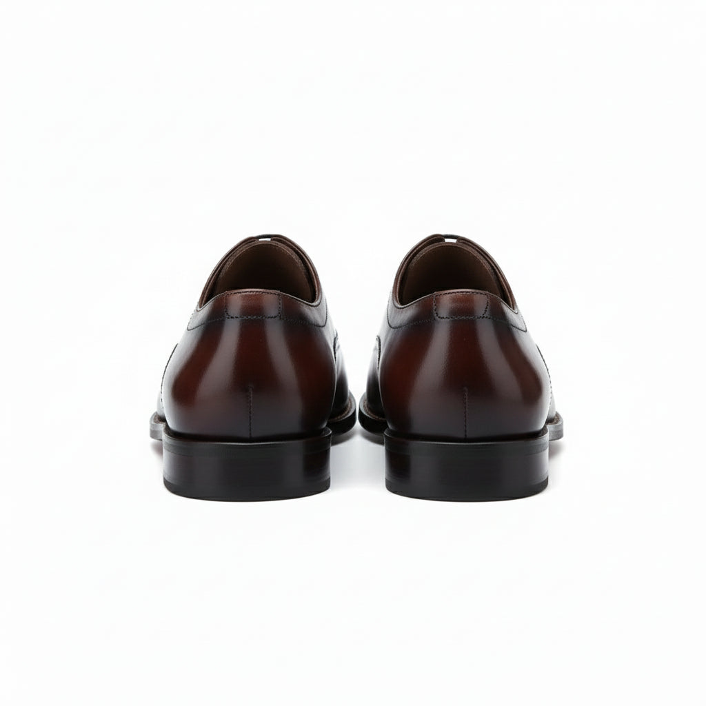 back-view - Men's Cow Leather Oxford Dress Shoes
