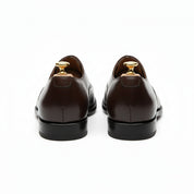 back-view - Men's Dark Brown Leather Oxford Dress Shoes