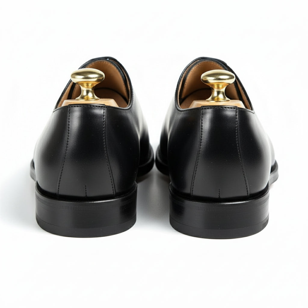 Men's Formal Leather Oxford Tuxedo Shoes - back-view