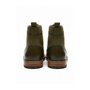 back-view - Men's Full Grain Leather Brogue Boots
