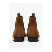 back-view - Men's Full Grain Leather Casual Chelsea Boots