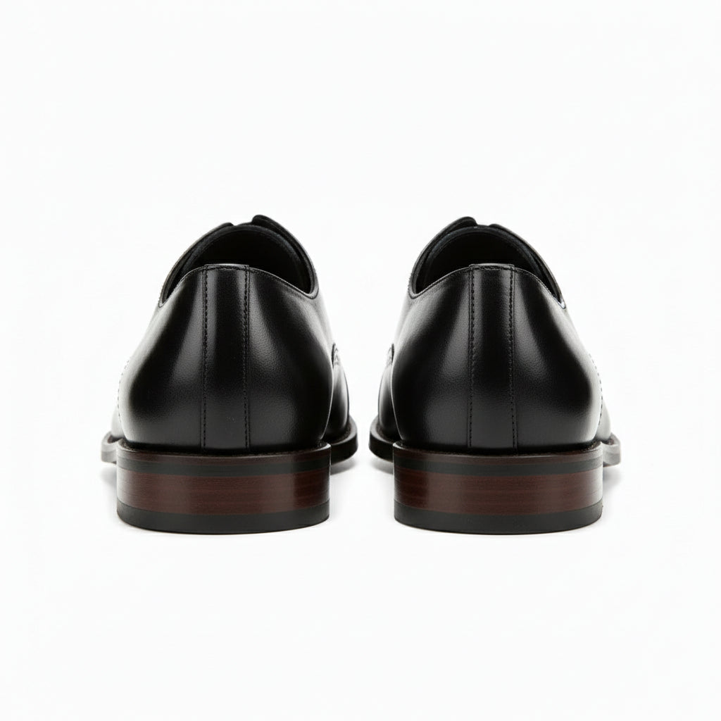 back-view - Men's Full Grain Leather Oxford Dress Shoes