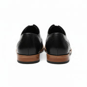 back-view - Men's Full Grain Leather Wingtip Dress Shoes