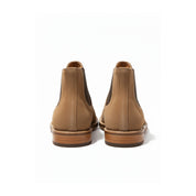 back-view - Men's Full Grain Suede Chelsea Boots with Classic Design