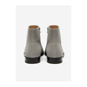 back-view - Men's Gray Suede Ankle Boots