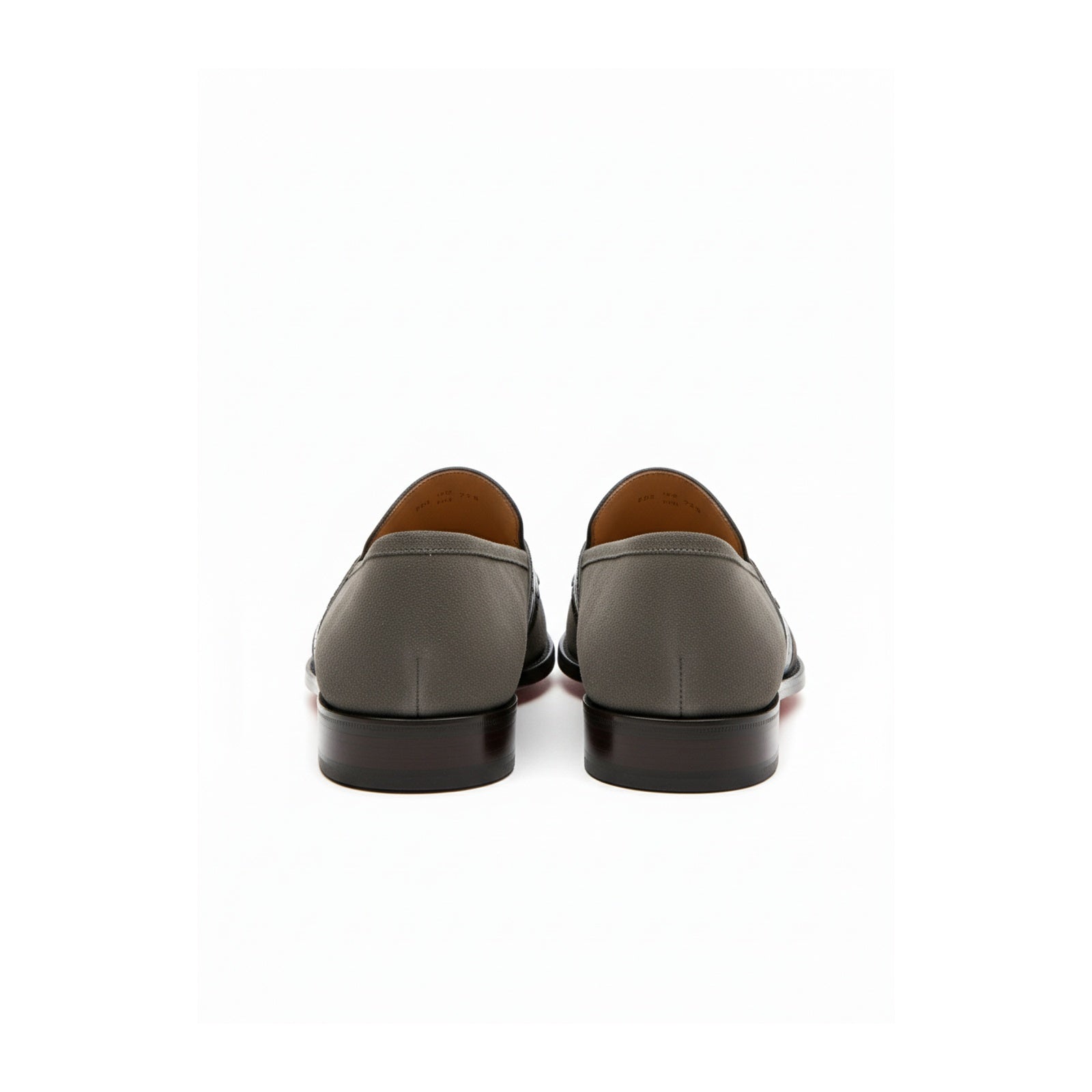 back-view - Men's Gray Suede Moccasin Loafers