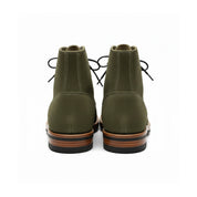 Men's Hunter Green Suede Ankle Boots - back-view