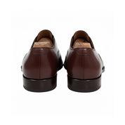 Men's Maroon Leather Oxford Dress Shoes - back-view