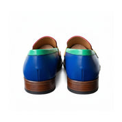 Men's Multi-color Leather Slip-on Loafers - back-view