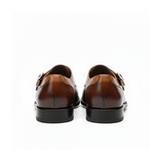 back-view - Men's Multicolor Leather Monk Dress Shoes