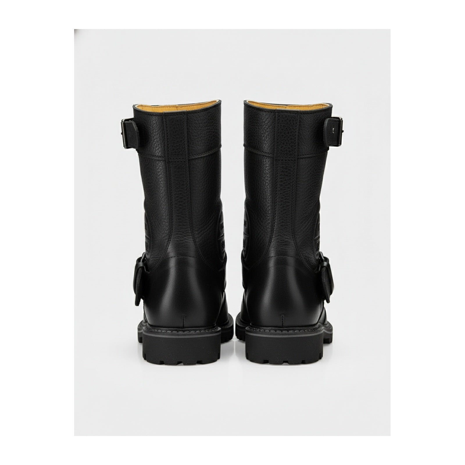 back-view - Men's Oiled Leather Waterproof Zip-Up Boots