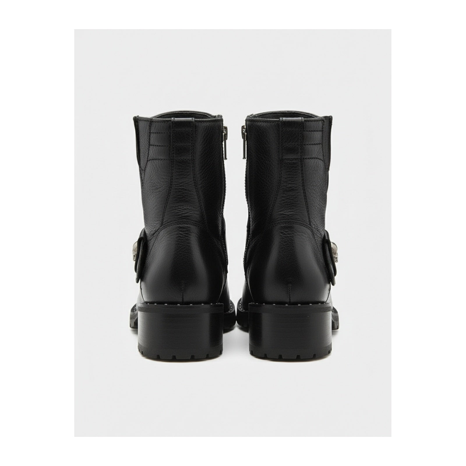 back-view - Men's Protective Leather Motorcycle Boots
