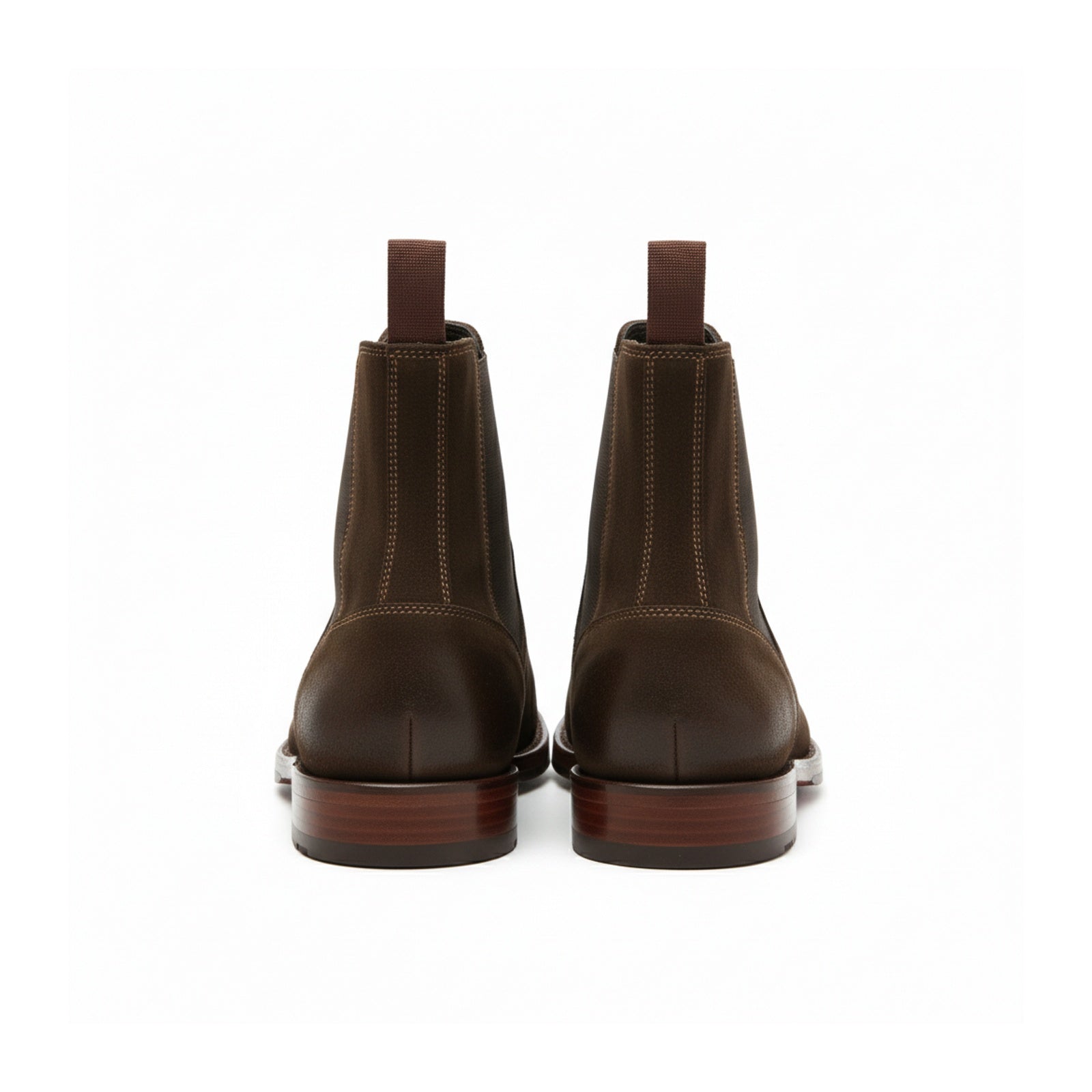 back-view - Men's Suede Chelsea Ankle Boots