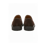 back-view - Men's Suede Leather Brogue Dress Shoes