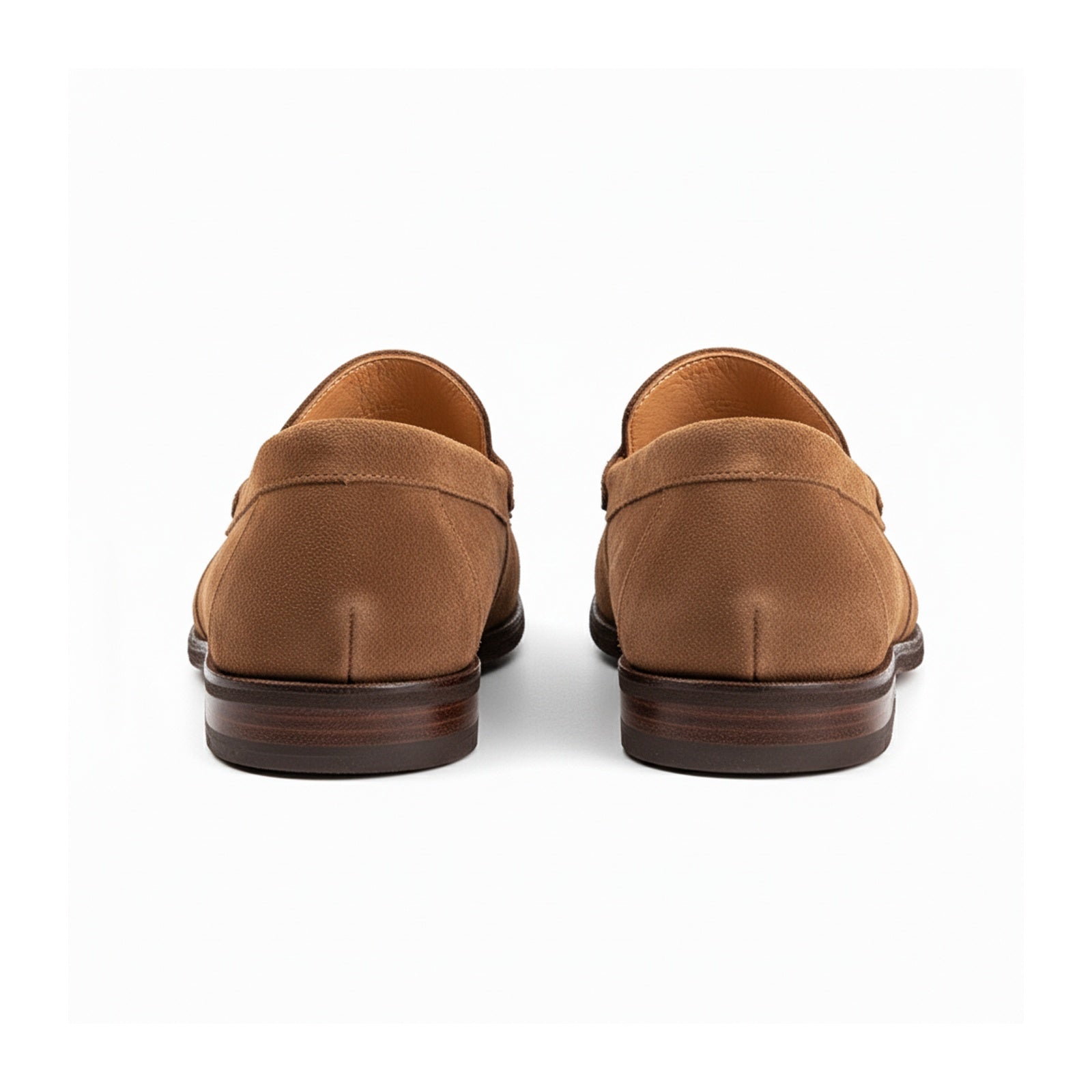 back-view - Men's Suede & Leather Casual Loafers