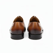 back-view - Men's Tan Brown Leather Brogue Oxfords