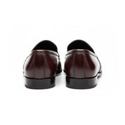 back-view - Men's Tan Brown Leather Moccasins