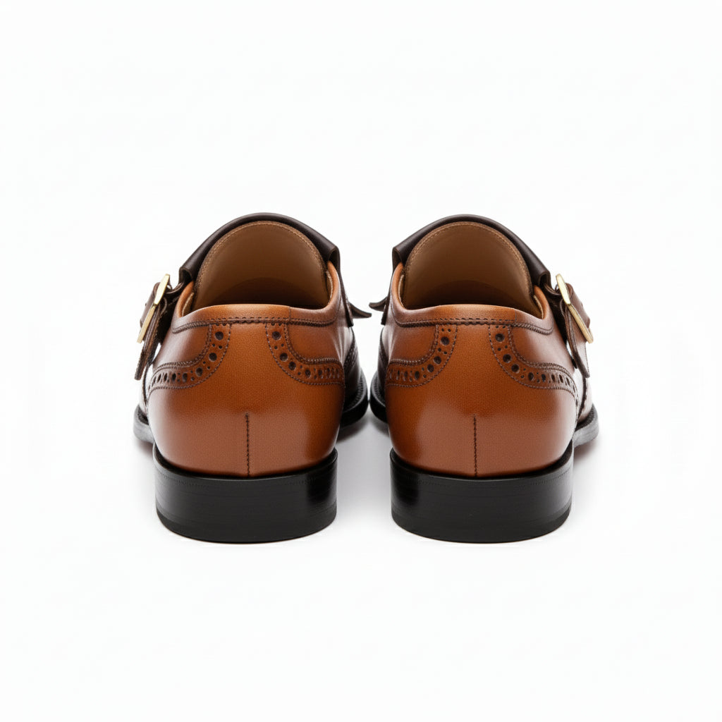 back-view - Men's Two-tone Leather Dress Shoes