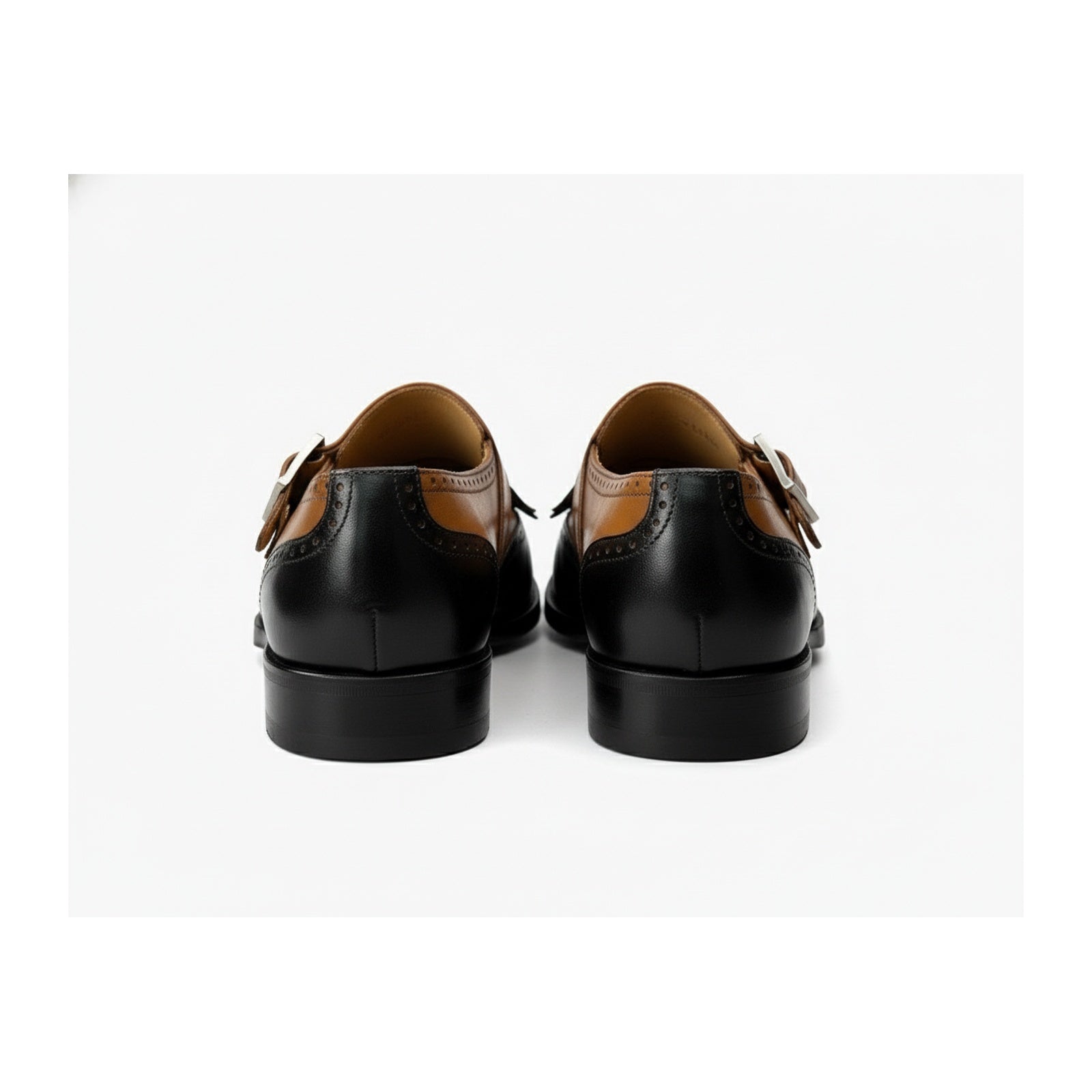 Men's Two-Tone Leather Dress Shoes - back-view