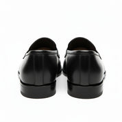 Men's Two-Tone Leather Moccasins Loafers - back-view